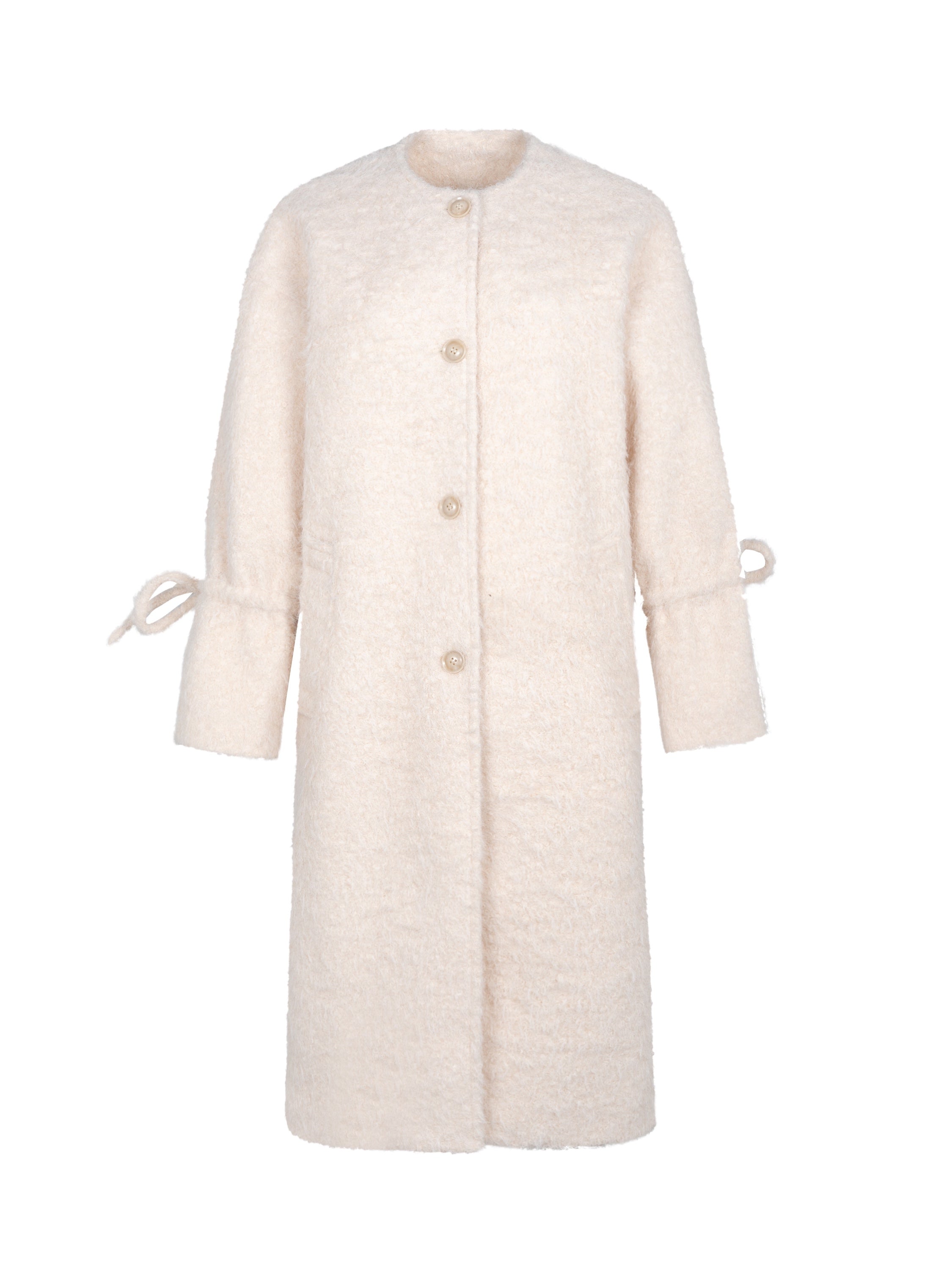 Ribbon niedliche Nicht-Anstrengungsfutter einfacher Boa-Coat