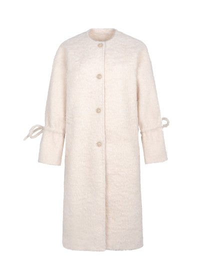 Ruban mignon sans collant simple boa-coat