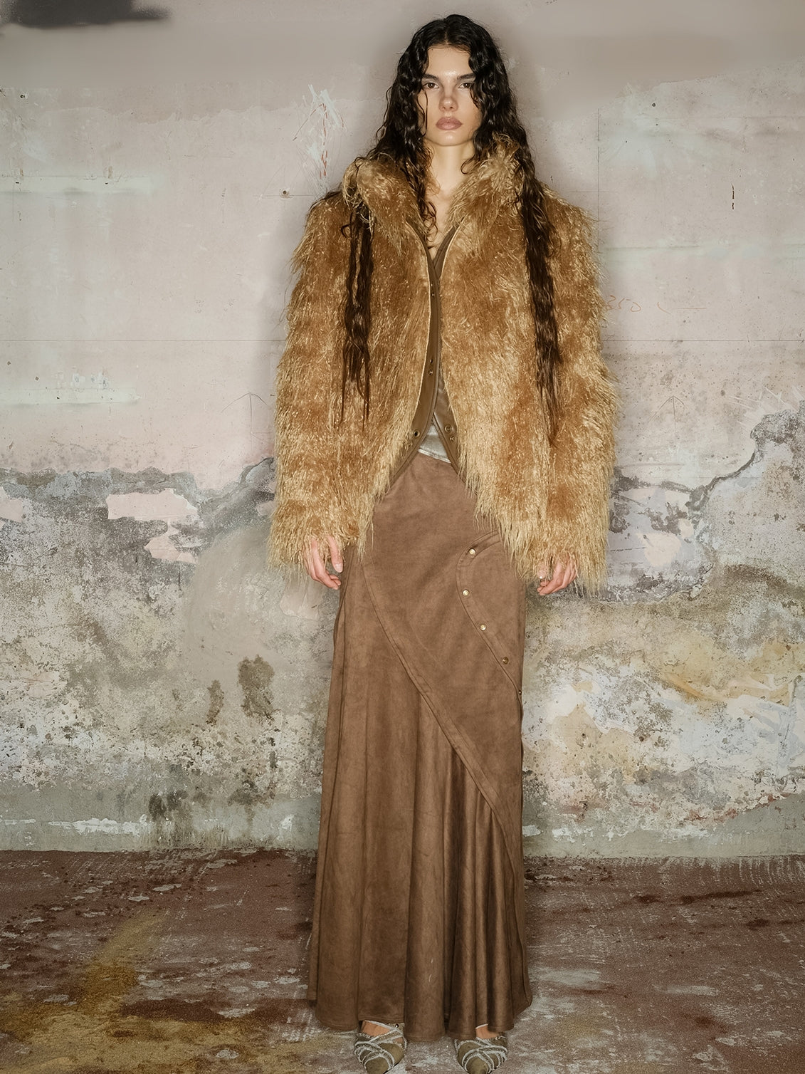 Elegantes flauschig High-End-Fur-Jacket