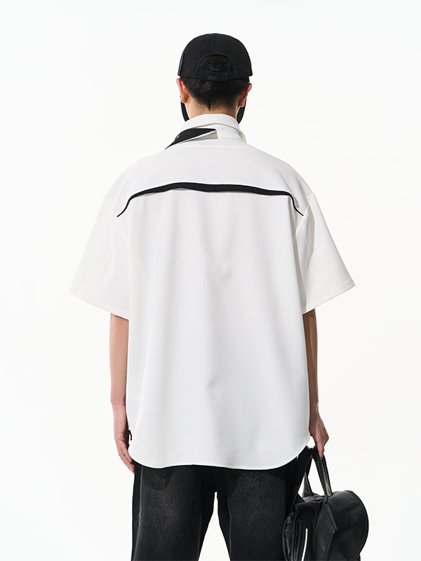 Bi-Color Asymmetry Vivid Nichi Shirt