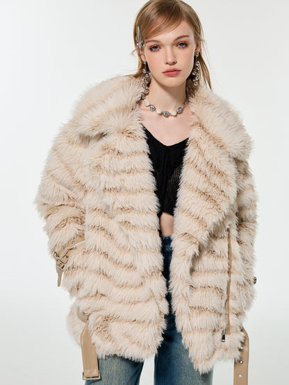 Fur Fluffily Volume Elegant Jacket