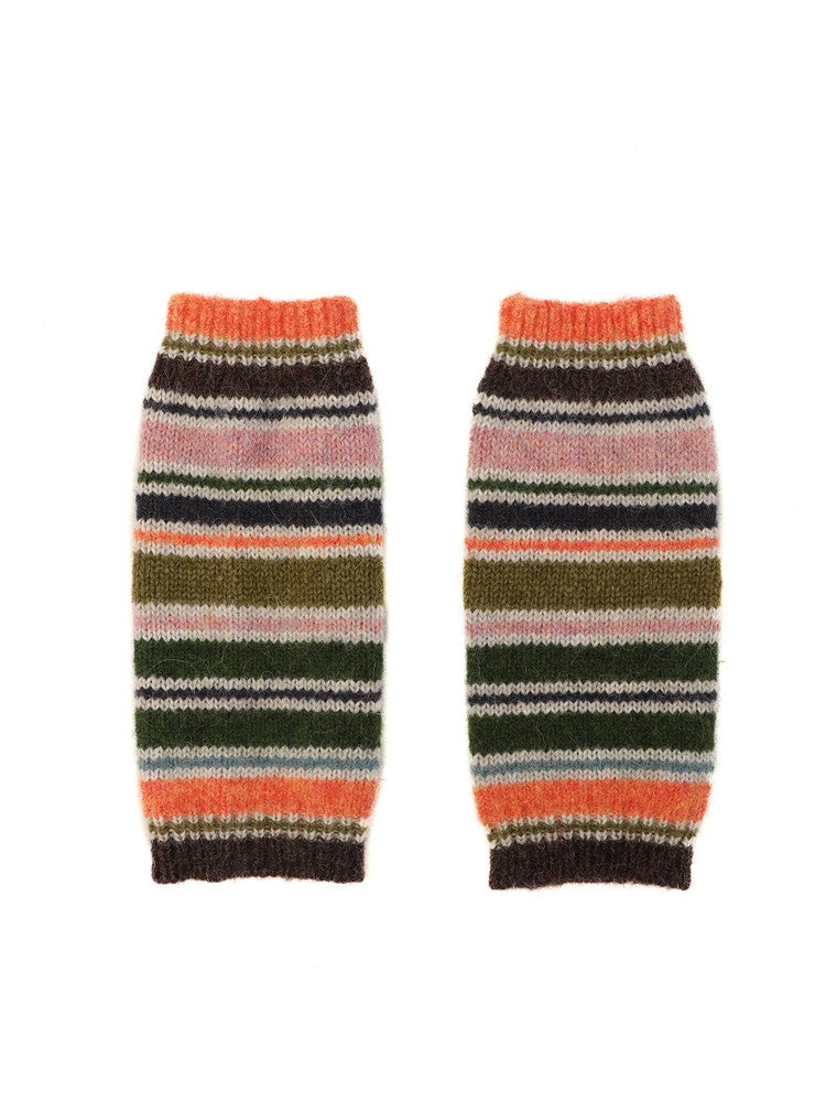 Border Colorful Knit ArmWarmer ARCANA ARCHIVE