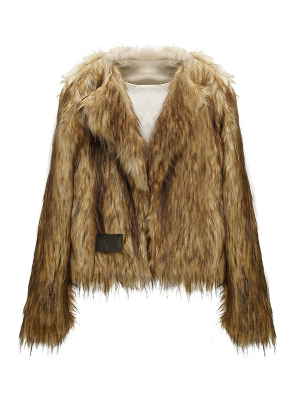 High-End Plain Fluffily Warm Winter Fur-Jacket – ARCANA ARCHIVE