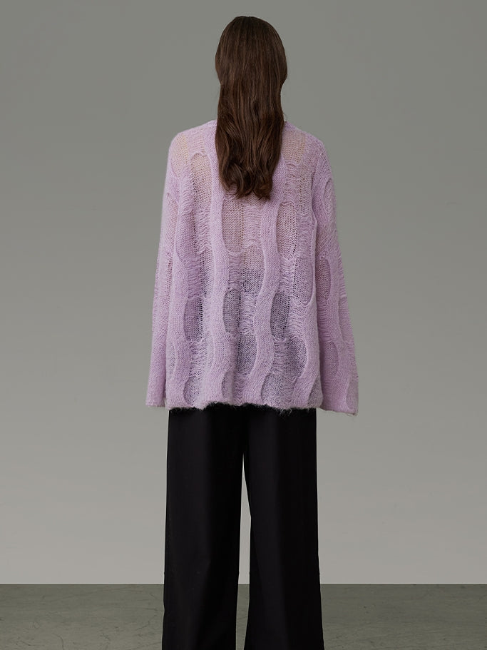 Sheer Oversize Loose Nichi Knit