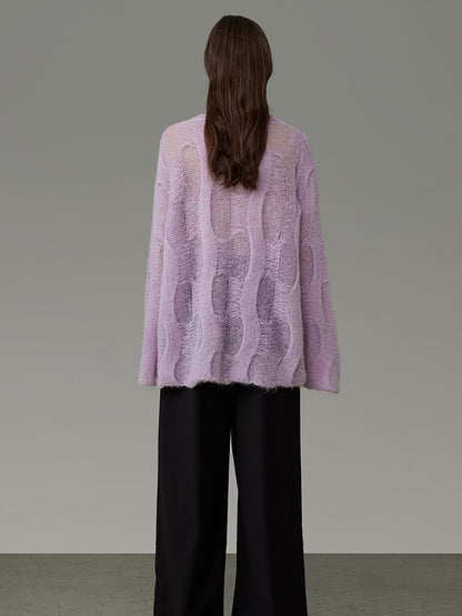 Sheer Oversize Loose Nichi Knit