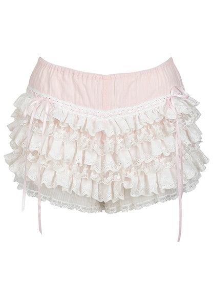 Schnürrand-Ribbon-Prinzessin Camisole &amp; Short-Hose