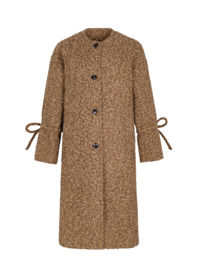 Ribbon niedliche Nicht-Anstrengungsfutter einfacher Boa-Coat