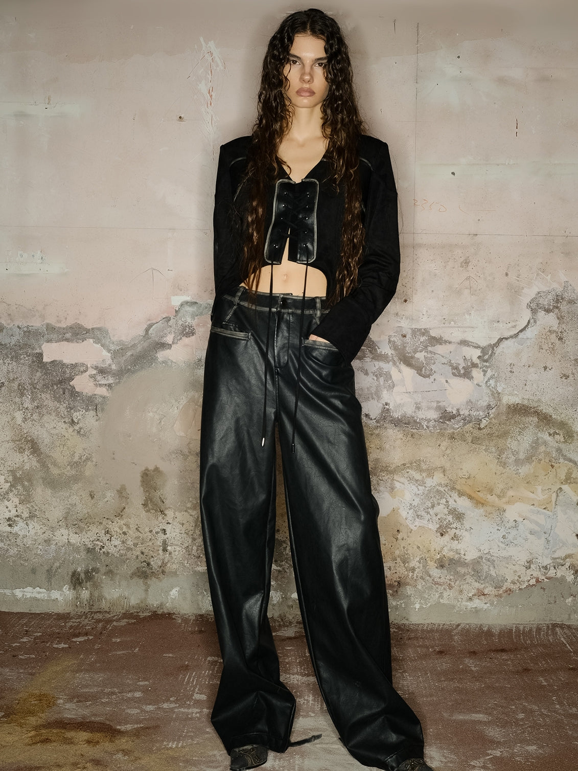 Smooth Strait Plul Cool Leather-pant