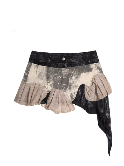 Tie-Dye Nichi Mix Mini-Skirt