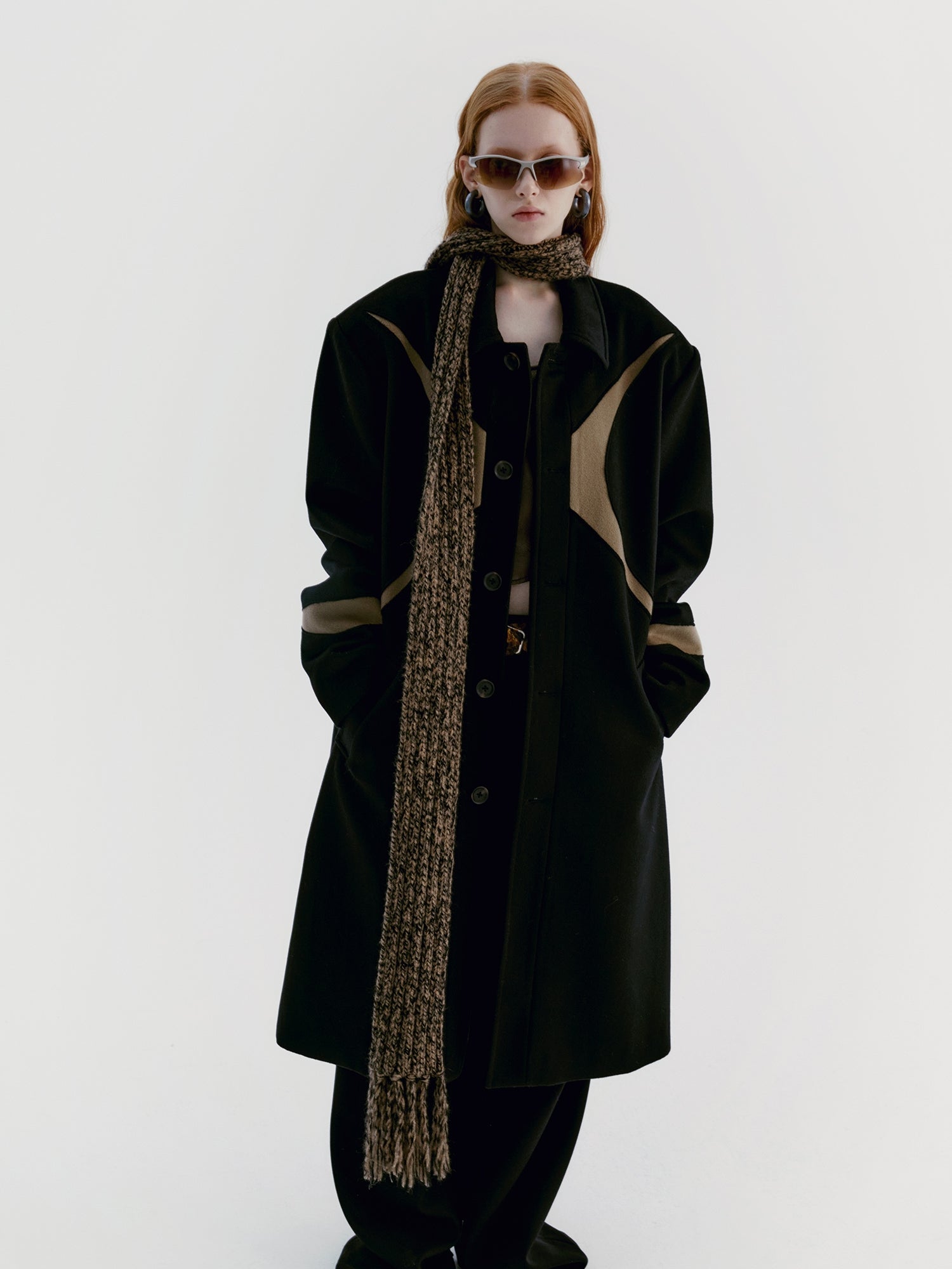 Unisex Wool Cross Nichi Jacket Long-Coat