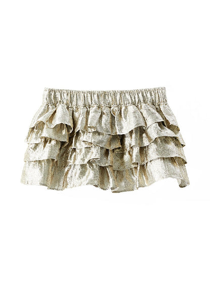 Tiered Fluffily Cute Mini-Skirt