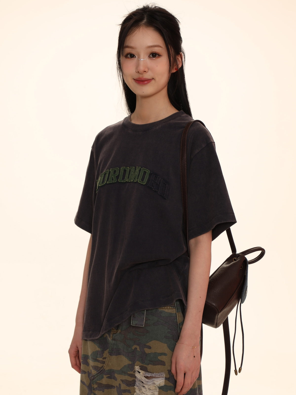 Patch Oversize Casual T-Shirt – ARCANA ARCHIVE