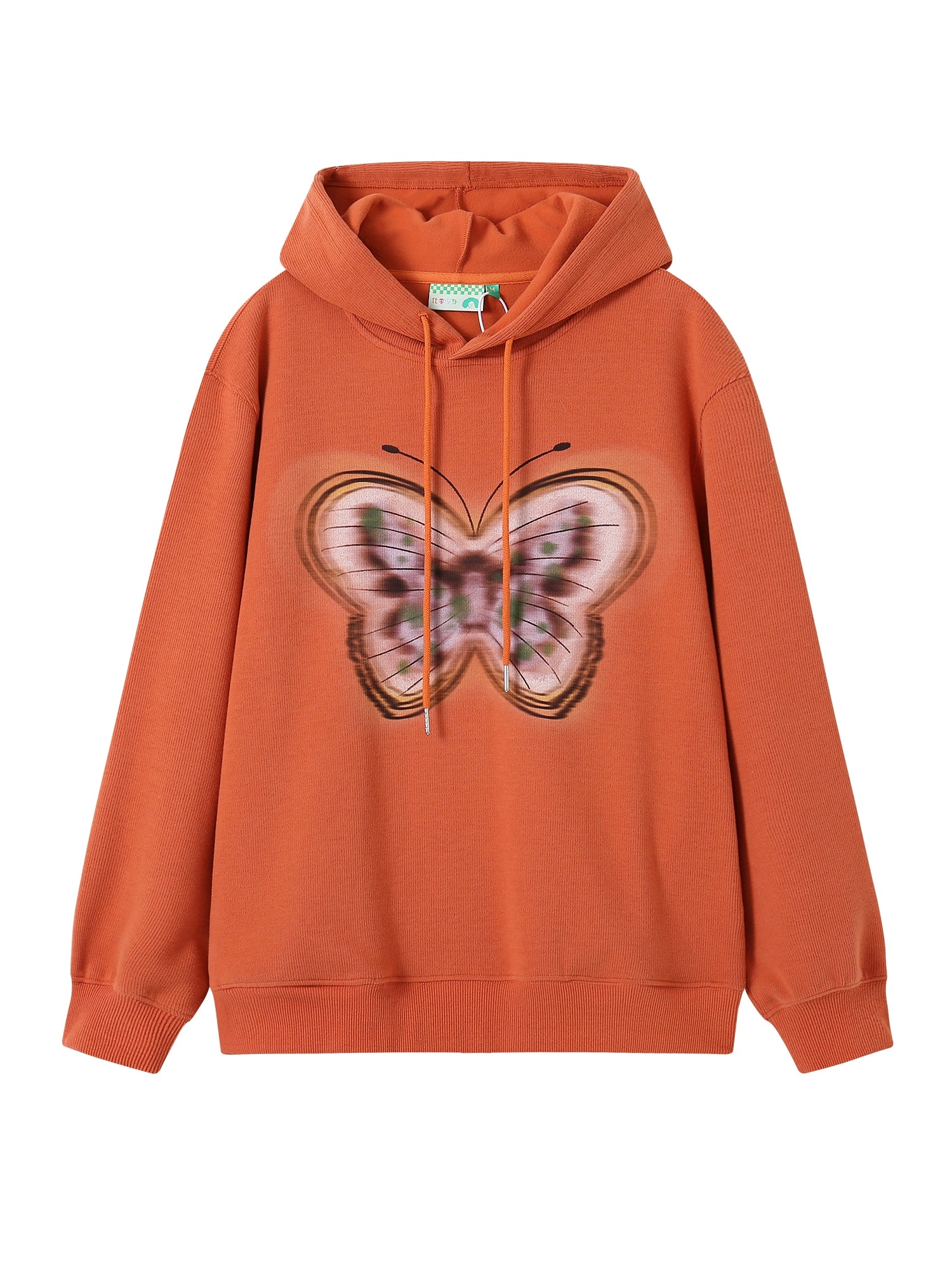 Sweat Retro Butterfly Casual Hoodie Oversize Parka