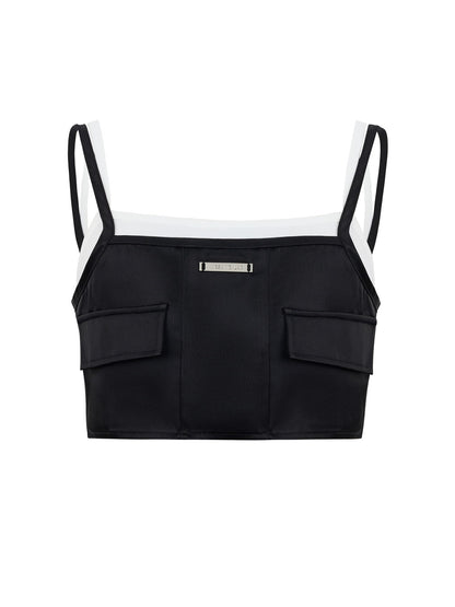 Monotone Tube-top Innner Layered Camisole