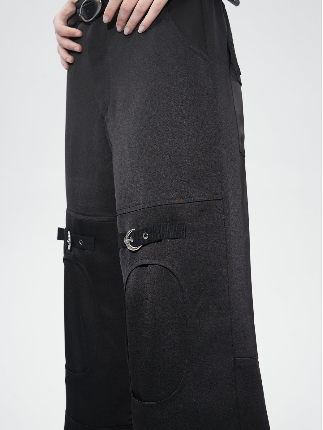 Belt Handsome Flare Pants