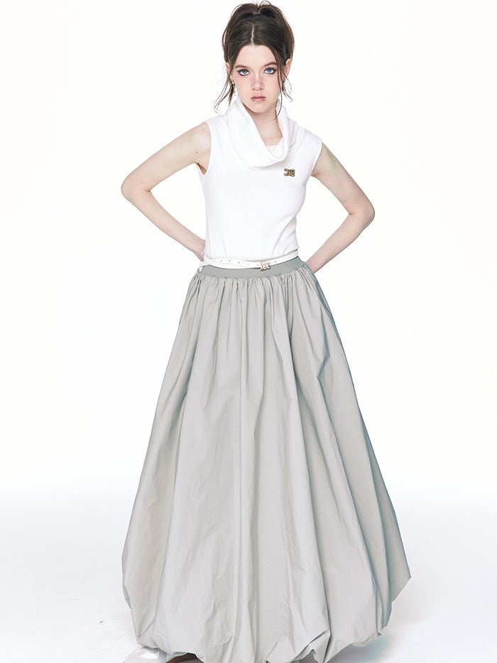 Balloon Maxi Elegant Flare-Skirt