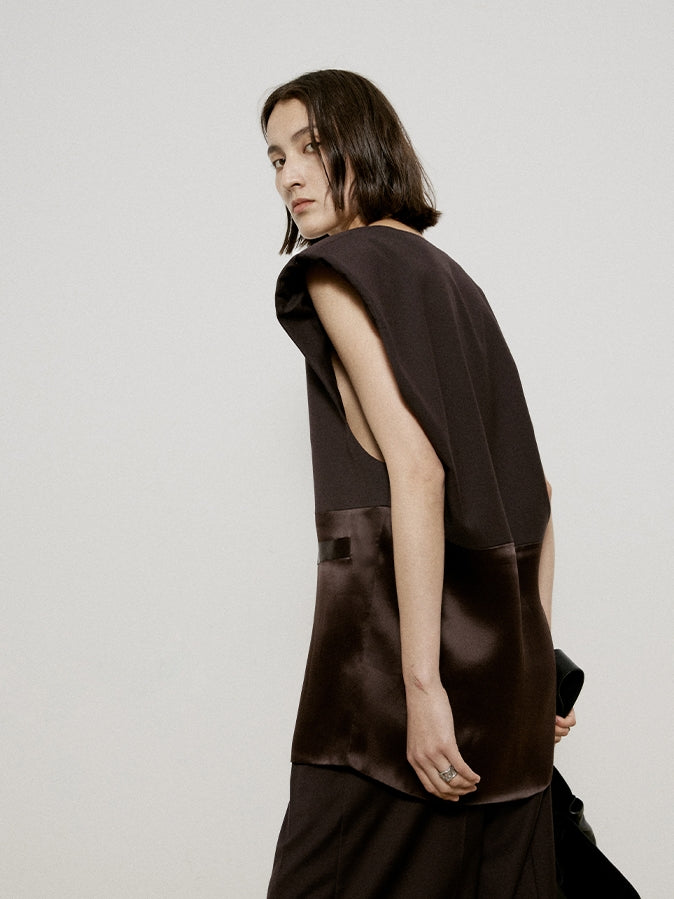 Oversize Nichi High-end Sleeveless Vest Gilet＆Pants