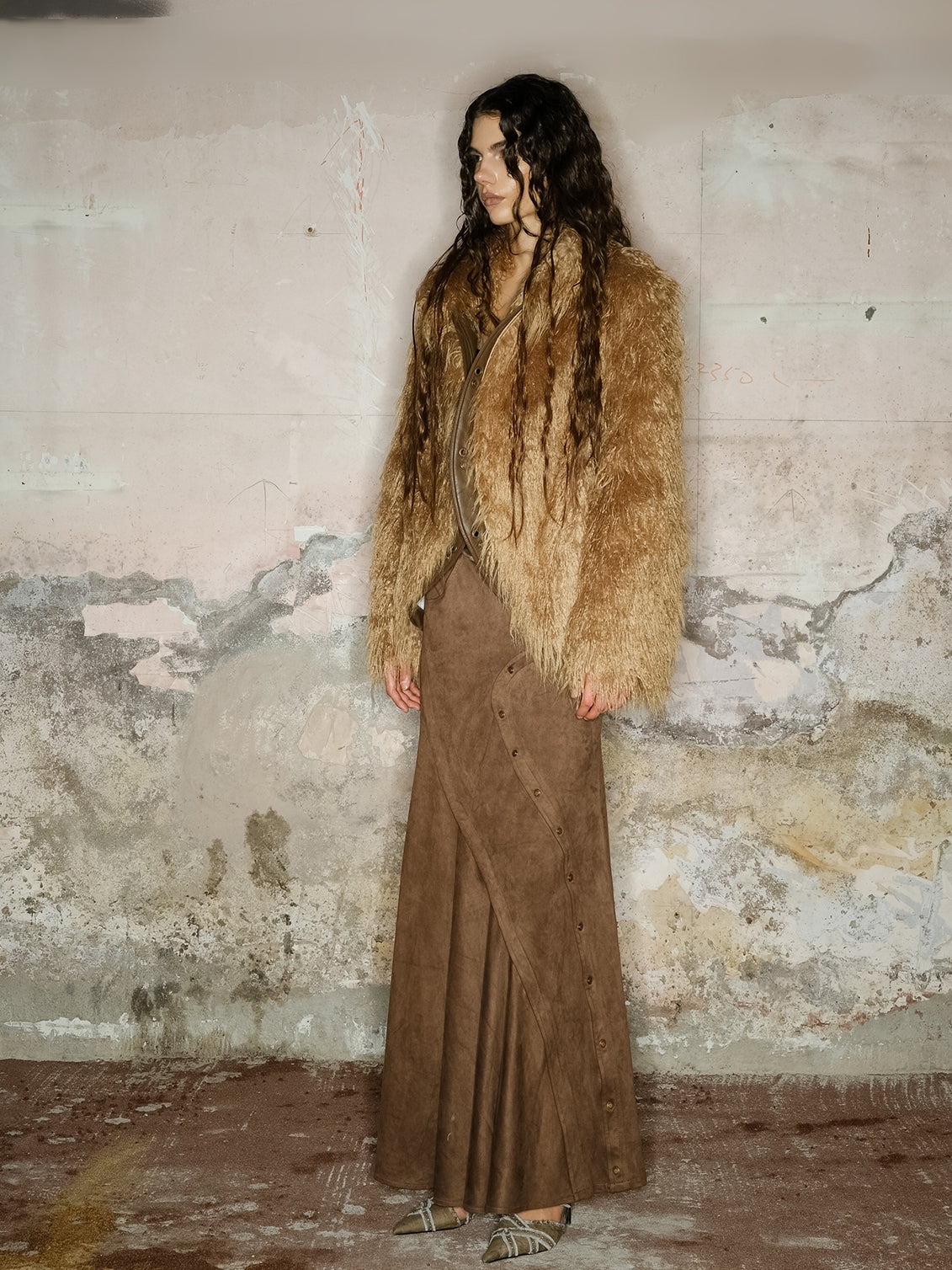 Elegantes flauschig High-End-Fur-Jacket