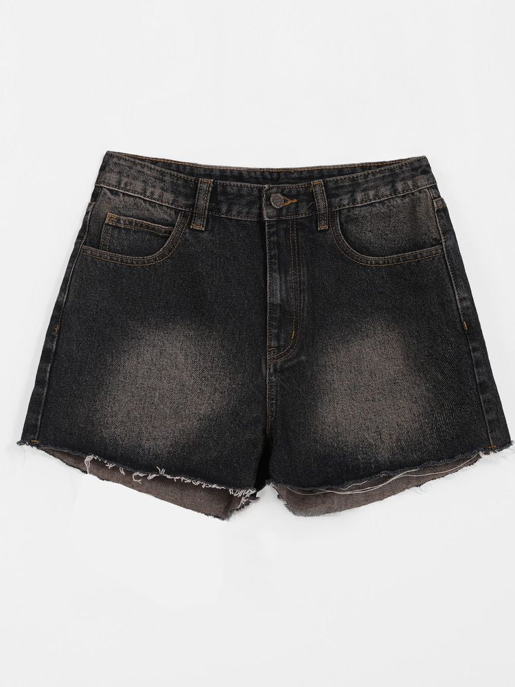 Buy online Black Denim Hot Pants from Skirts & Shorts for Women by River Of  Design for ₹649 at 50% off | 2024 Limeroad.com