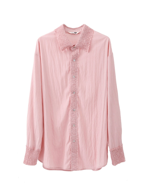 Nichi Pleats Gather Oversize Shirt