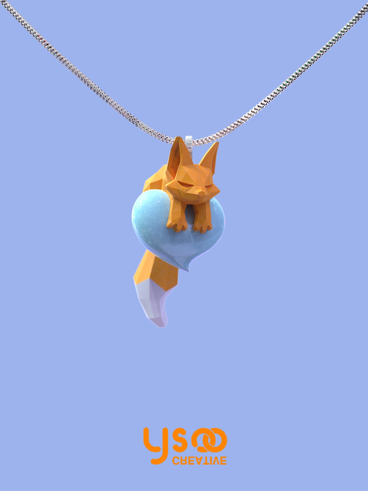 Collier de coeur Fox Fox Fox