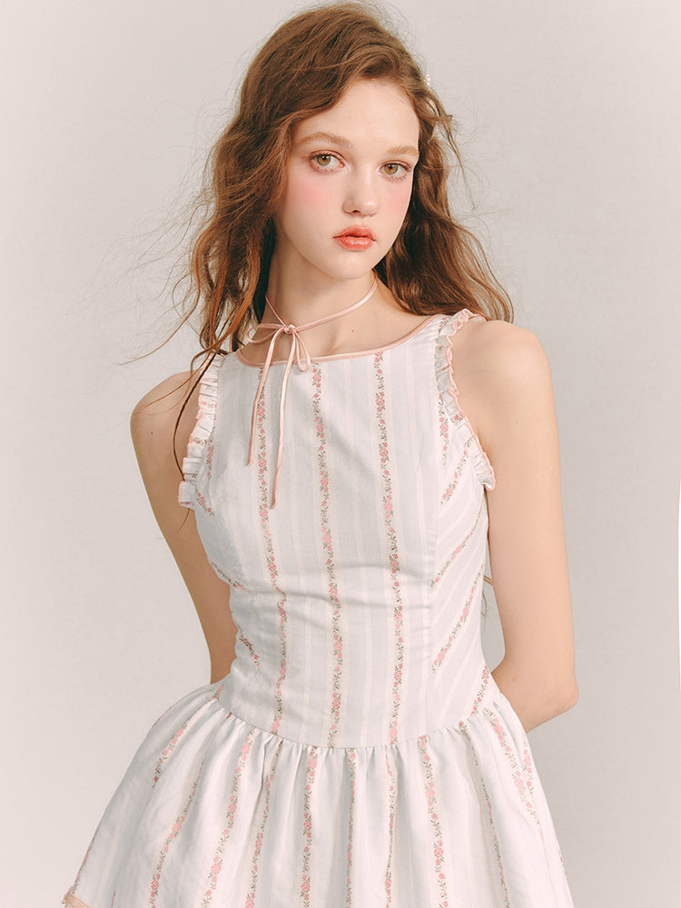 Stripe Stripe Stripe Strying Flare Mini One-pièce