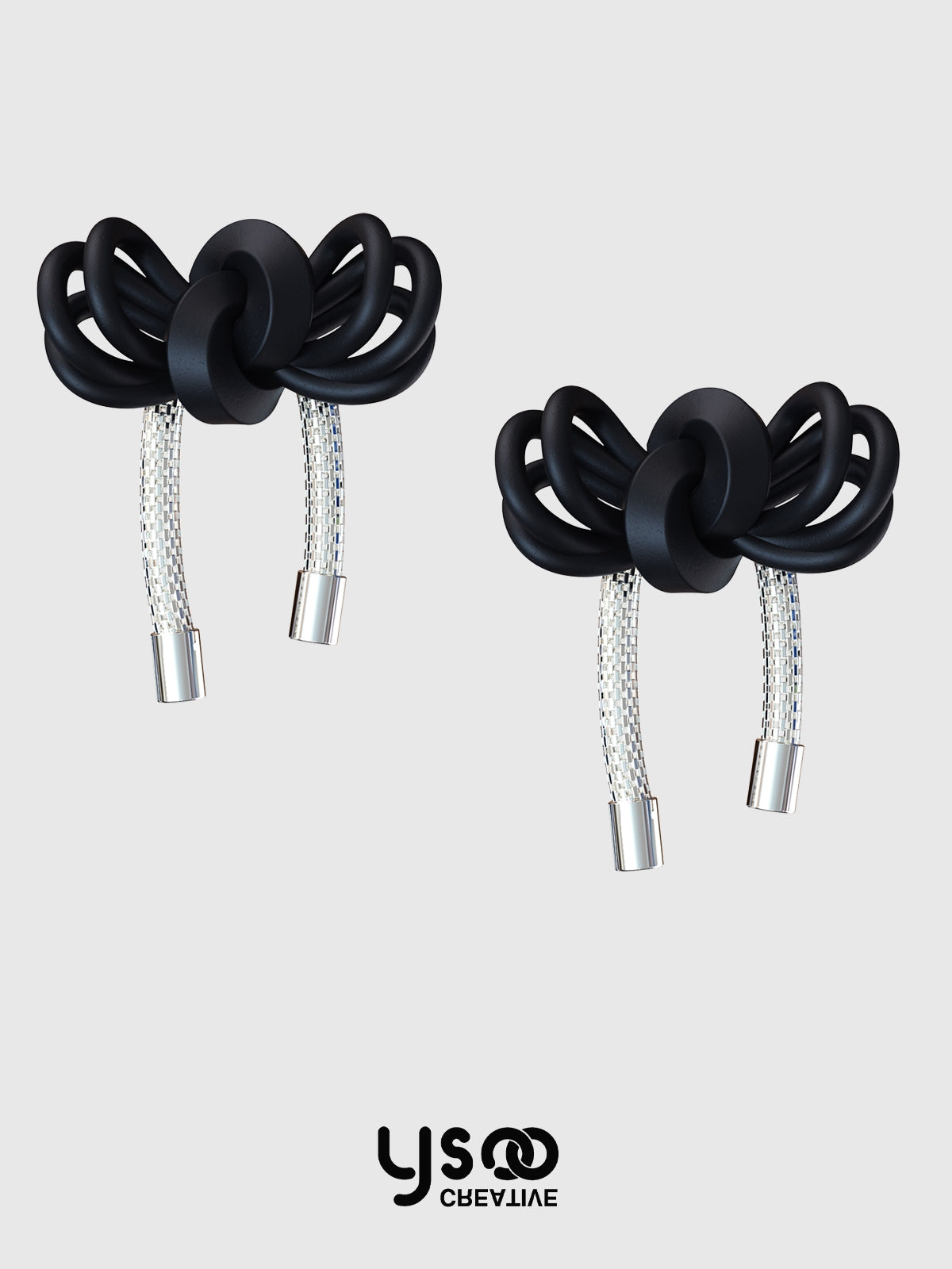 Ribbon Rope Feminine Cute Pierced&amp;Ear-Clip