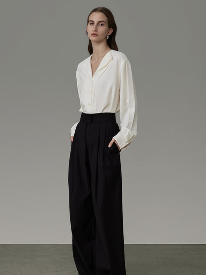 Nichi Asymmetry Ciffon Classy Shirt