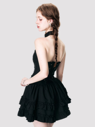 Full of frills lace tiered one piece main image 1