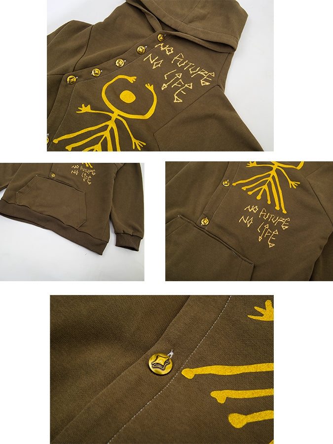 Nichi Symbol Sweat Hoodie Back-Conscious Parka