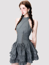 Full of frills lace tiered one piece
