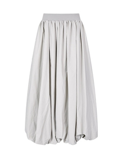 Off-Shoulder-Schaden Ballon Toops &amp; Long-Scirt