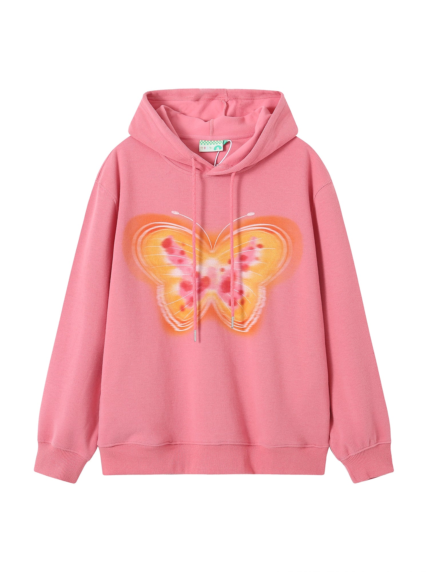 Sweat Retro Butterfly Casual Hoodie Oversize Parka