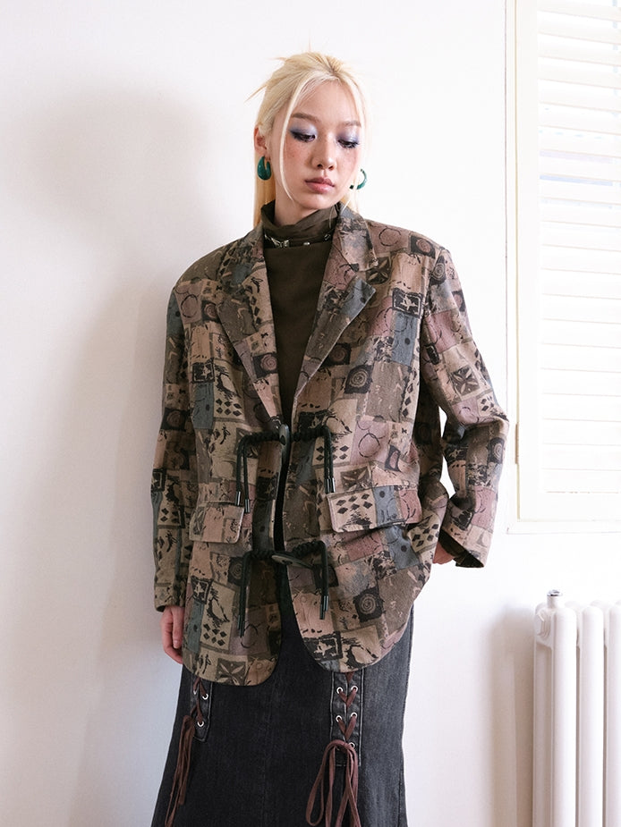 Retro Oversize Patchwork Nichi Jacket