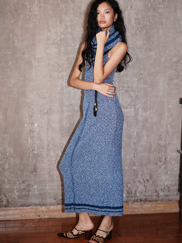 Stretch en tricot long-skirt crayon en I-Line Casusal