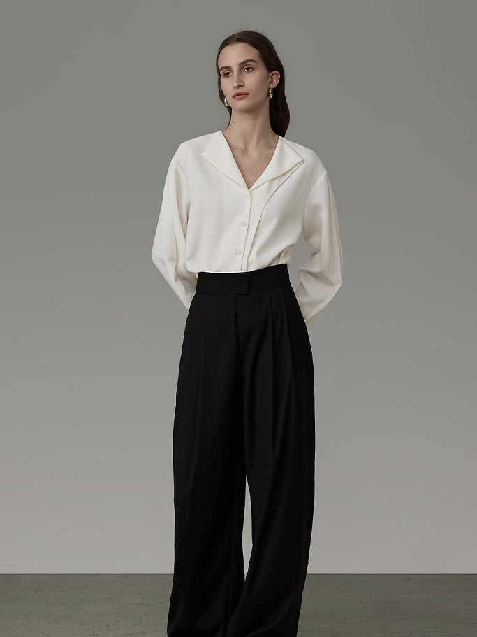 Nichi Asymmetry Ciffon Classy Shirt