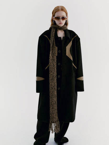 Unisex Wool Cross Nichi Jacket Long-Coat