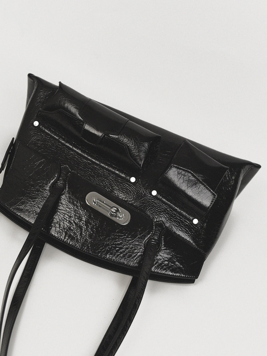 Large Multi-Pocket Long-Handle Asymmetry Nichi Bag