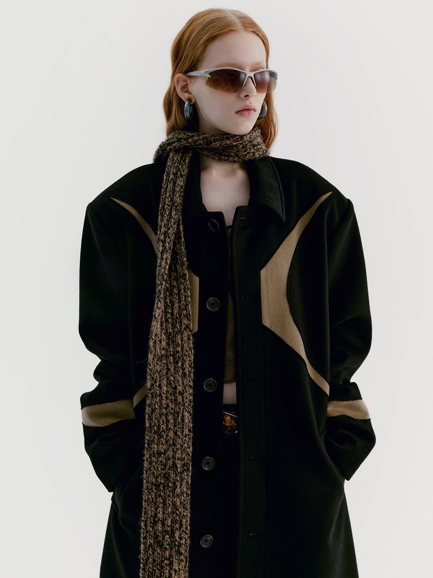 Unisex Wool Cross Nichi Jacket Long-Coat