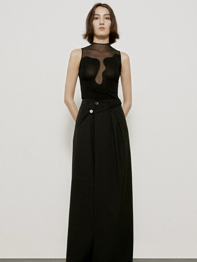 Flare Plain Simple Classy Long-Skirt