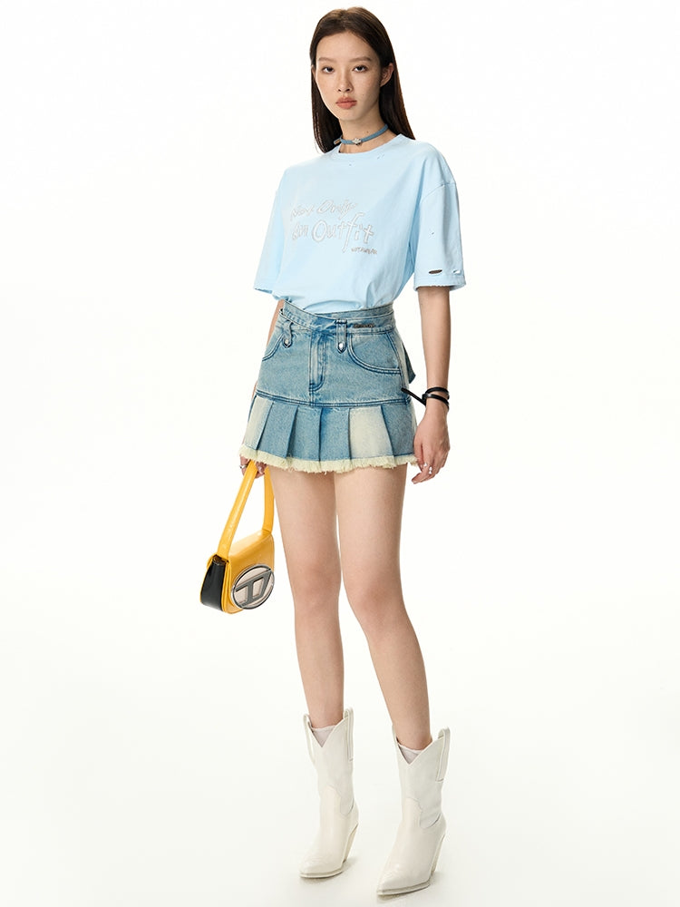 Embroidery Oversize Casual T-Shirt