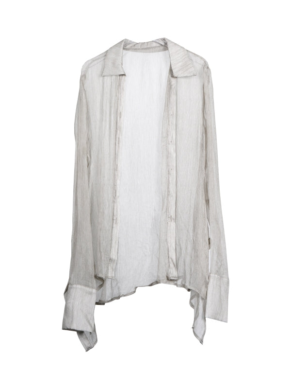 Sheer Ocersize Thin Loose Shirt