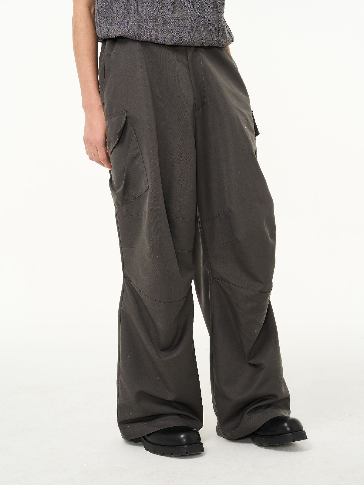 Side-Pocket Wide-leg Casual Loose Pants