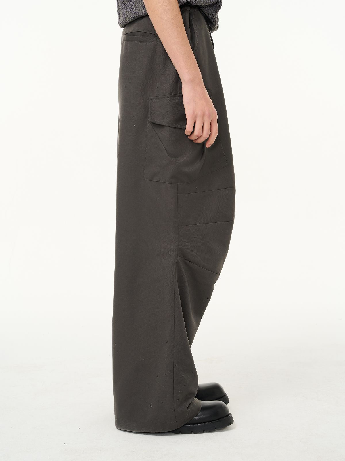 Side-Pocket Wide-Leg Casual Loose Pants