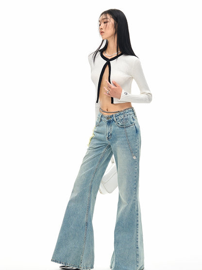 Cool Wide Denim Casual Flare-Pants