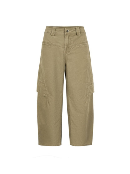 Straight Loose Wide Casual Simple Plain Pants