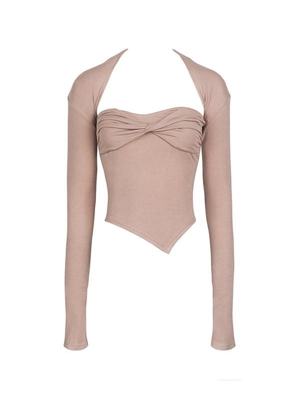 Plain Nichi Tight Set Bolero&amp;Bare-Top&amp;Long-Skirt