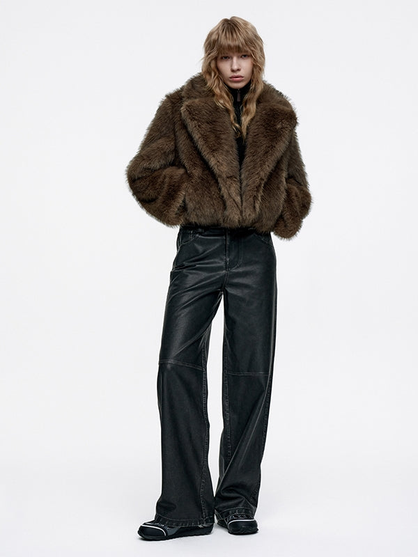 High-End Luxury Volume-Fur Occasion Dress-Coat Fur-Jacket