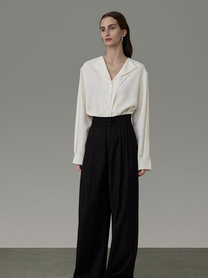 Nichi Asymmetry Ciffon Classy Shirt