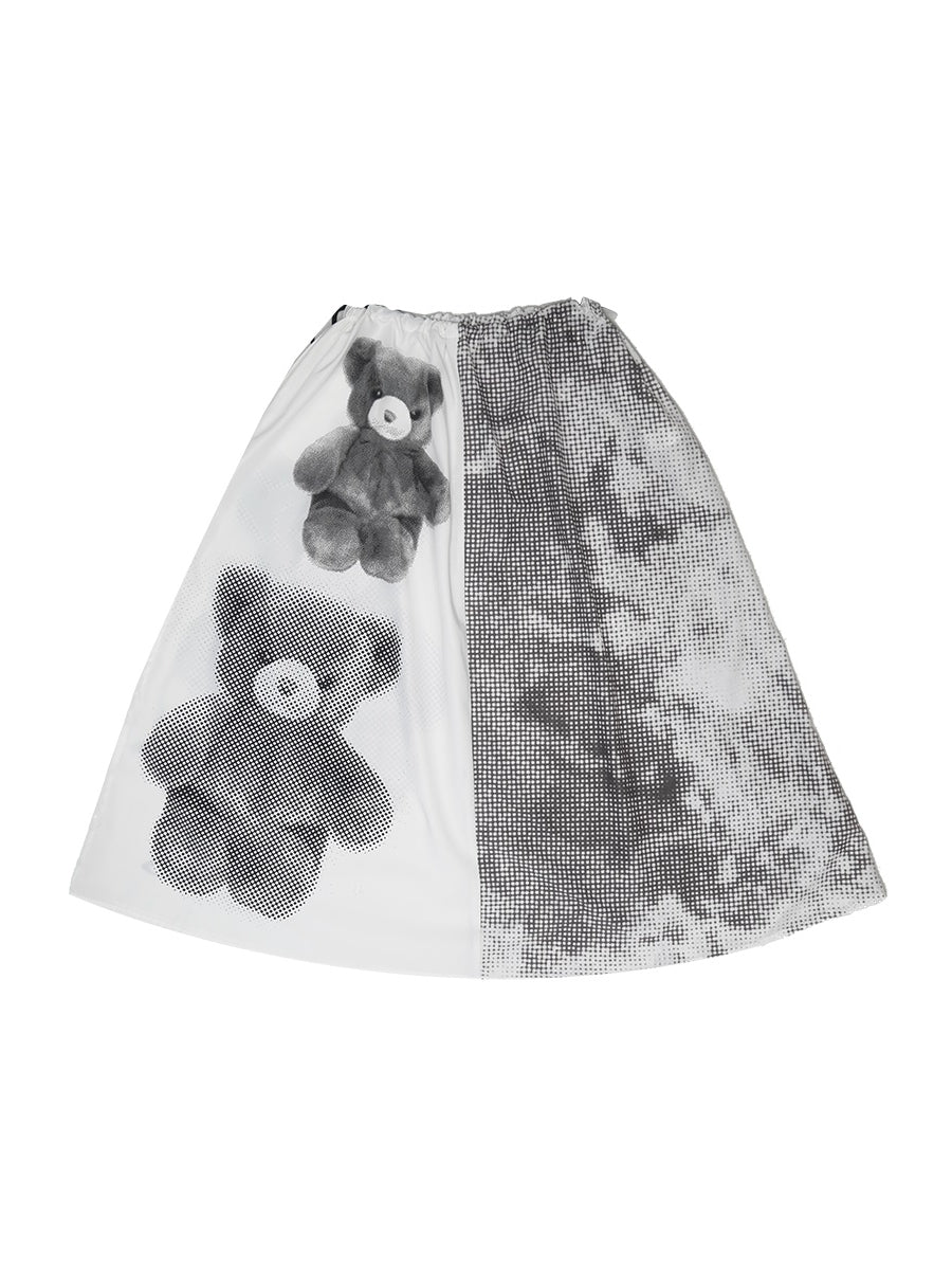 Animal Picture Nichi Flare Long-Skirt